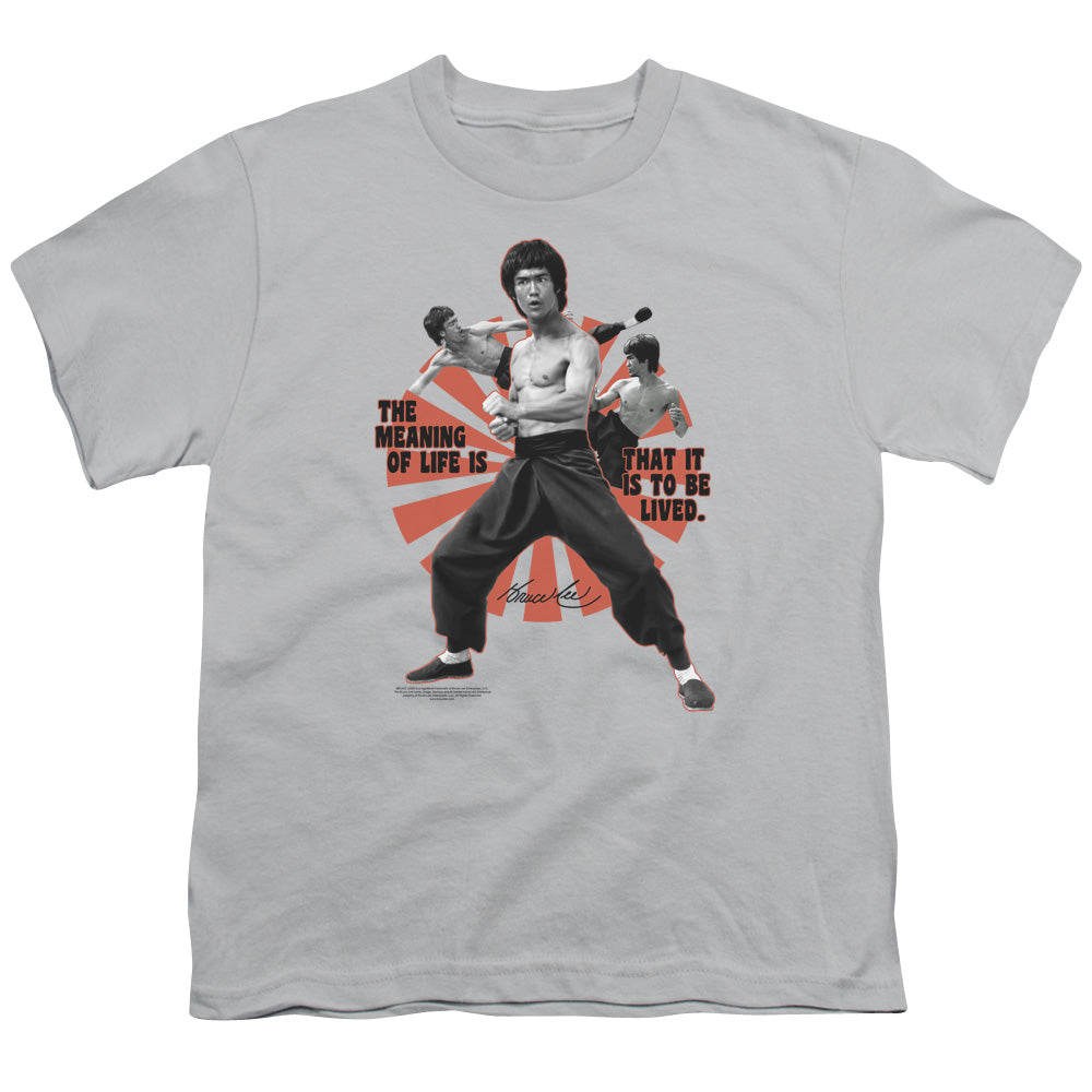 Bruce Lee Meaning Of Life Licensed Kid's T-Shirt (Ages 4-7) XL