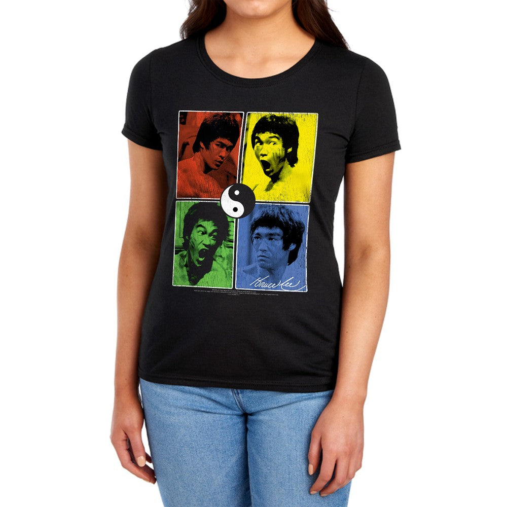 Bruce Lee Enter Color Block Licensed Women's T-Shirt Regular Fit SM-2X