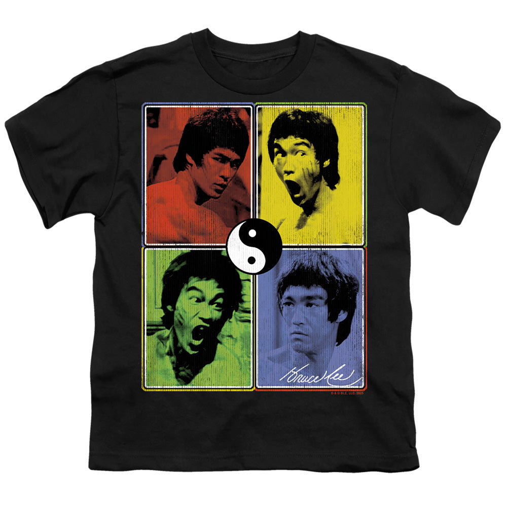 Bruce Lee Enter Color Block Licensed Kid's T-Shirt (Ages 4-7) XS-XL