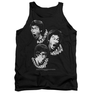 AN OFFCIALLY LICENSED BRUCE LEE SOUNDS OF THE DRAGON ADULT UNISEX TANK TOP BLACK
