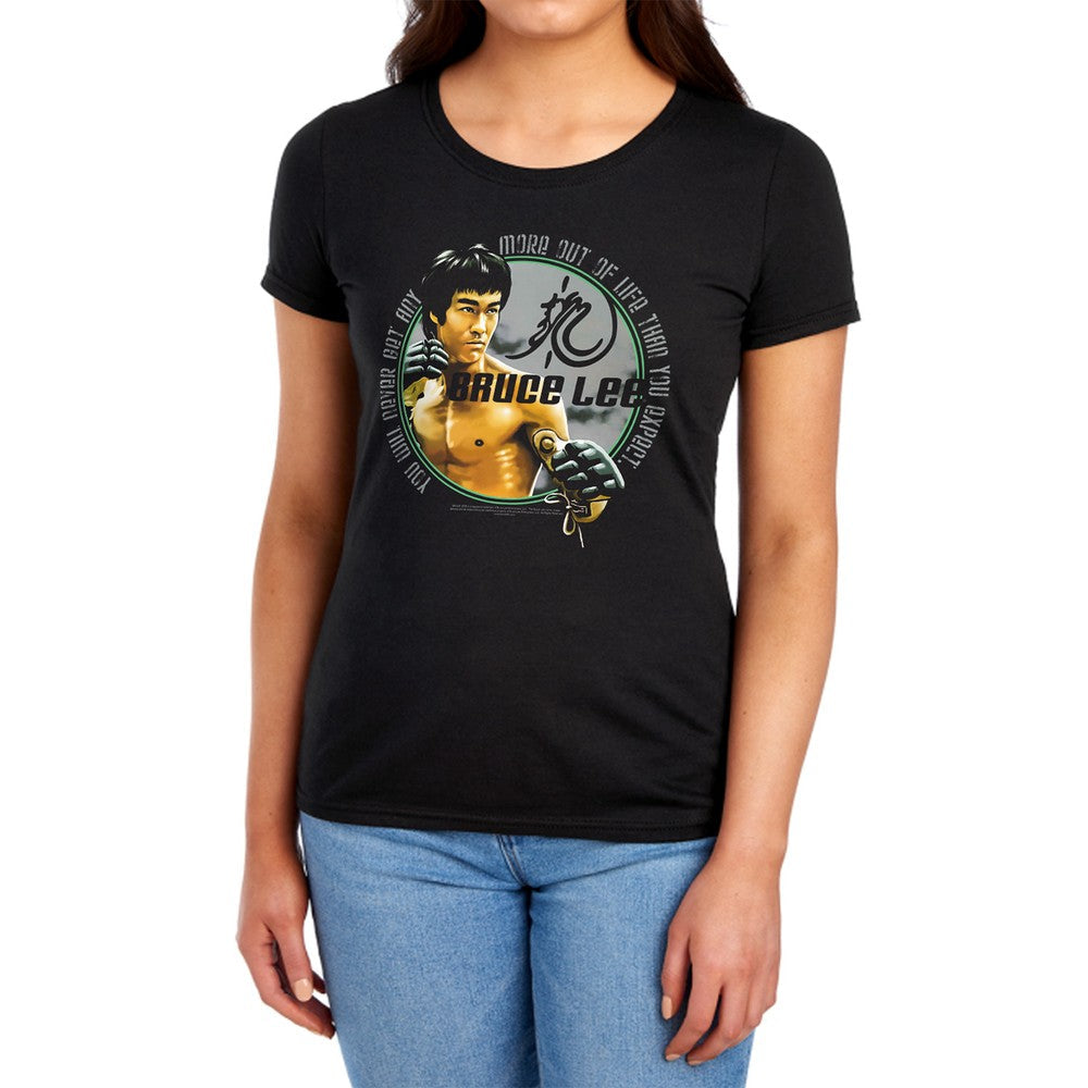 Bruce Lee Expectations Licensed Women's T-Shirt Regular Fit SM