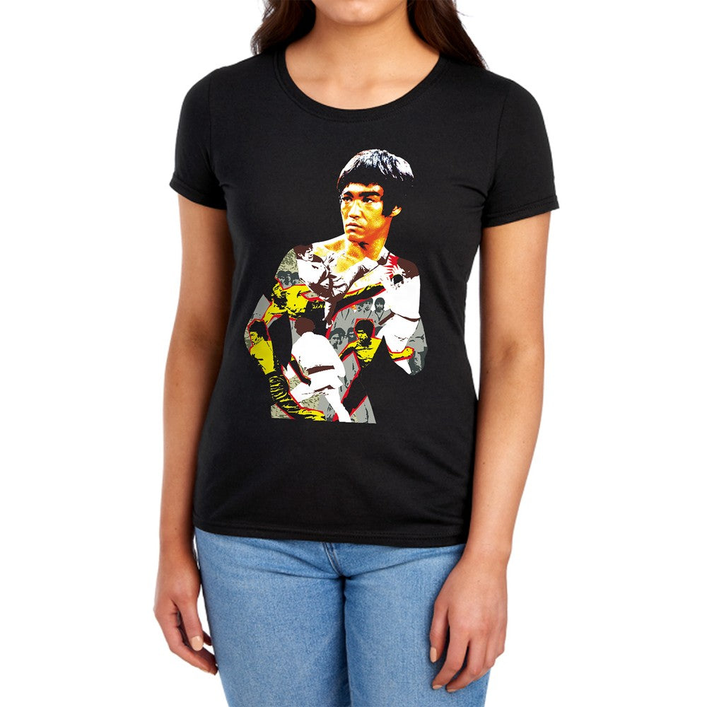 Bruce Lee Body Of Action Licensed Women's T-Shirt Regular Fit SM-XL