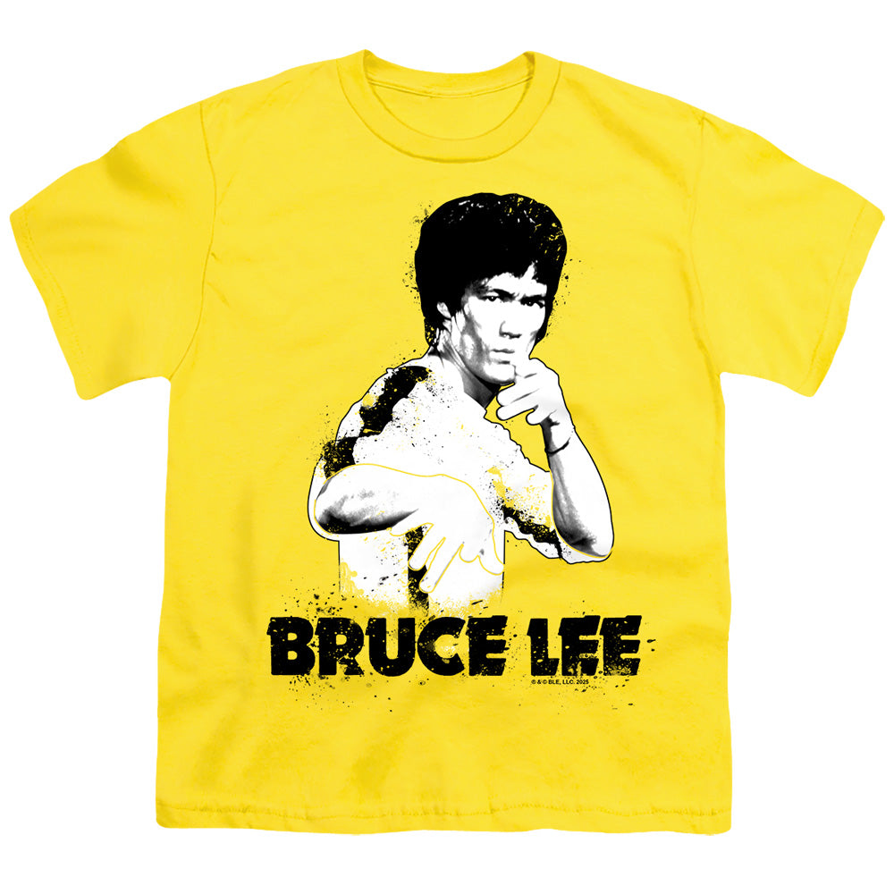 Bruce Lee Suit Splatter Licensed Kid's T-Shirt (Ages 4-7) XS-XL