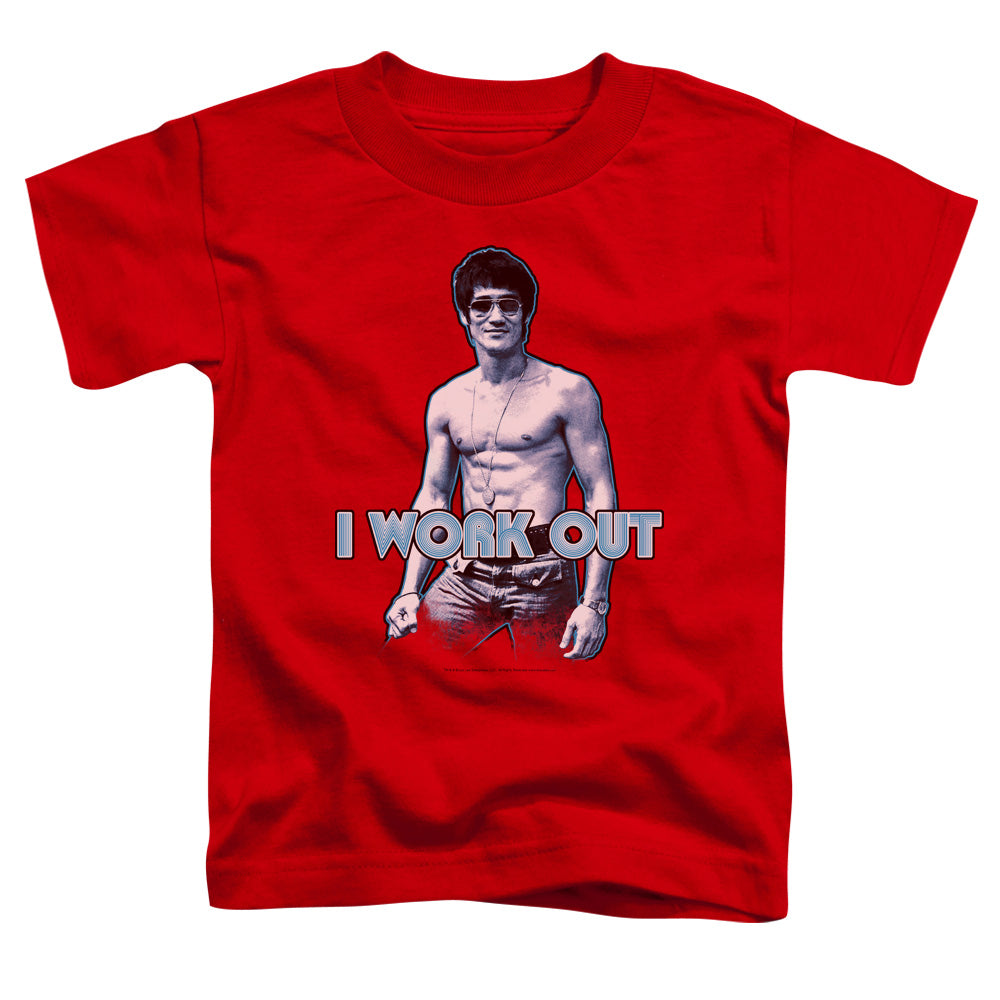Bruce Lee Lee Works Out Licensed Toddler T-Shirt LG