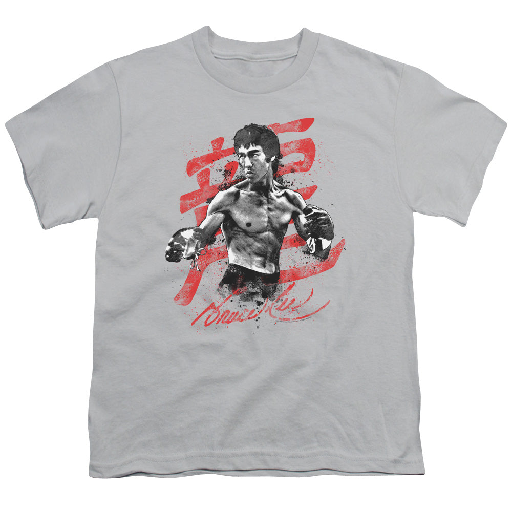 Bruce Lee Ink Splatter Licensed Kid's T-Shirt (Ages 4-7) XL