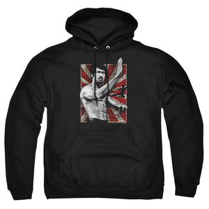 AN OFFCIALLY LICENSED BRUCE LEE CONCENTRATE ADULT UNISEX PULLOVER HOODIE BLACK