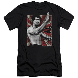 AN OFFCIALLY LICENSED BRUCE LEE CONCENTRATE MEN'S PREMIUM SLIM FIT T-SHIRT BLACK