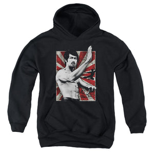 AN OFFCIALLY LICENSED BRUCE LEE CONCENTRATE YOUTH HOODIE BLACK