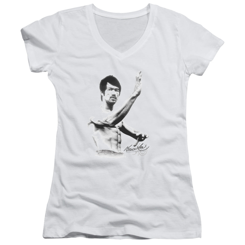 Bruce Lee Serenity Licensed Women's T-Shirt Juniors V-Neck SM