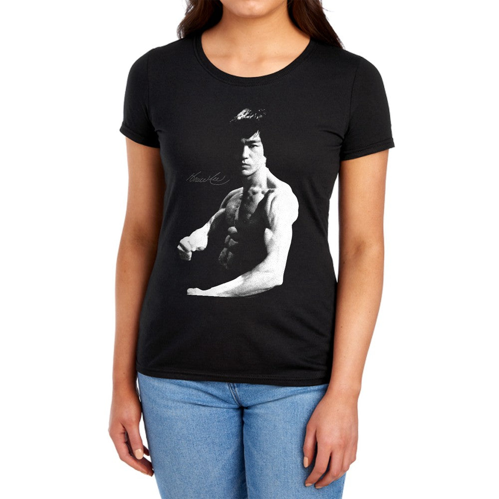 Bruce Lee Stance Licensed Women's T-Shirt Regular Fit SM-2X