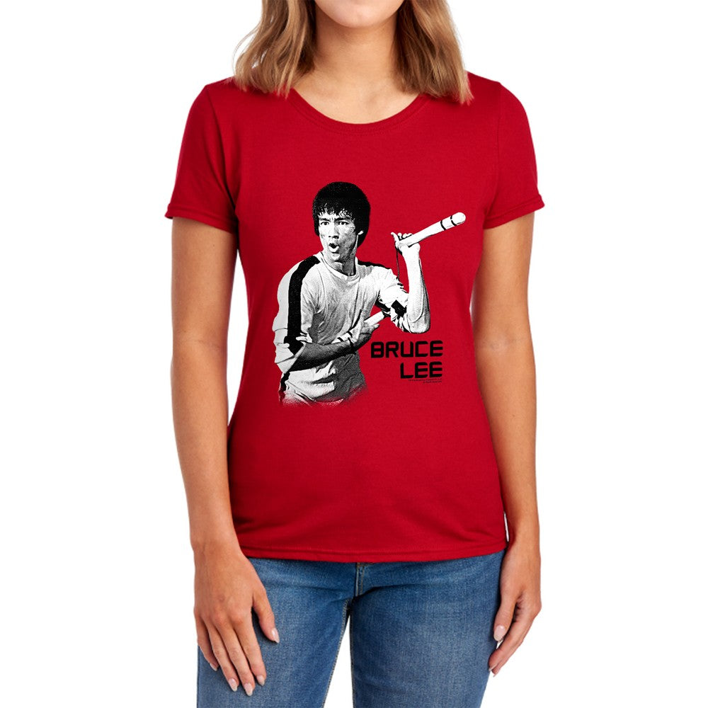 Bruce Lee Nunchucks Licensed Women's T-Shirt Regular Fit SM-2X
