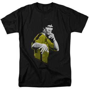 AN OFFCIALLY LICENSED BRUCE LEE SUIT OF DEATH MEN'S REGULAR FIT T-SHIRT BLACK