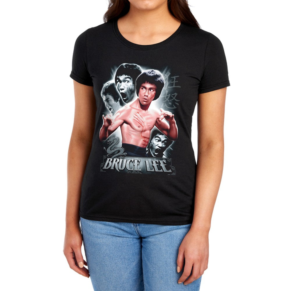 Bruce Lee Inner Fury Licensed Women's T-Shirt Regular Fit SM-2X