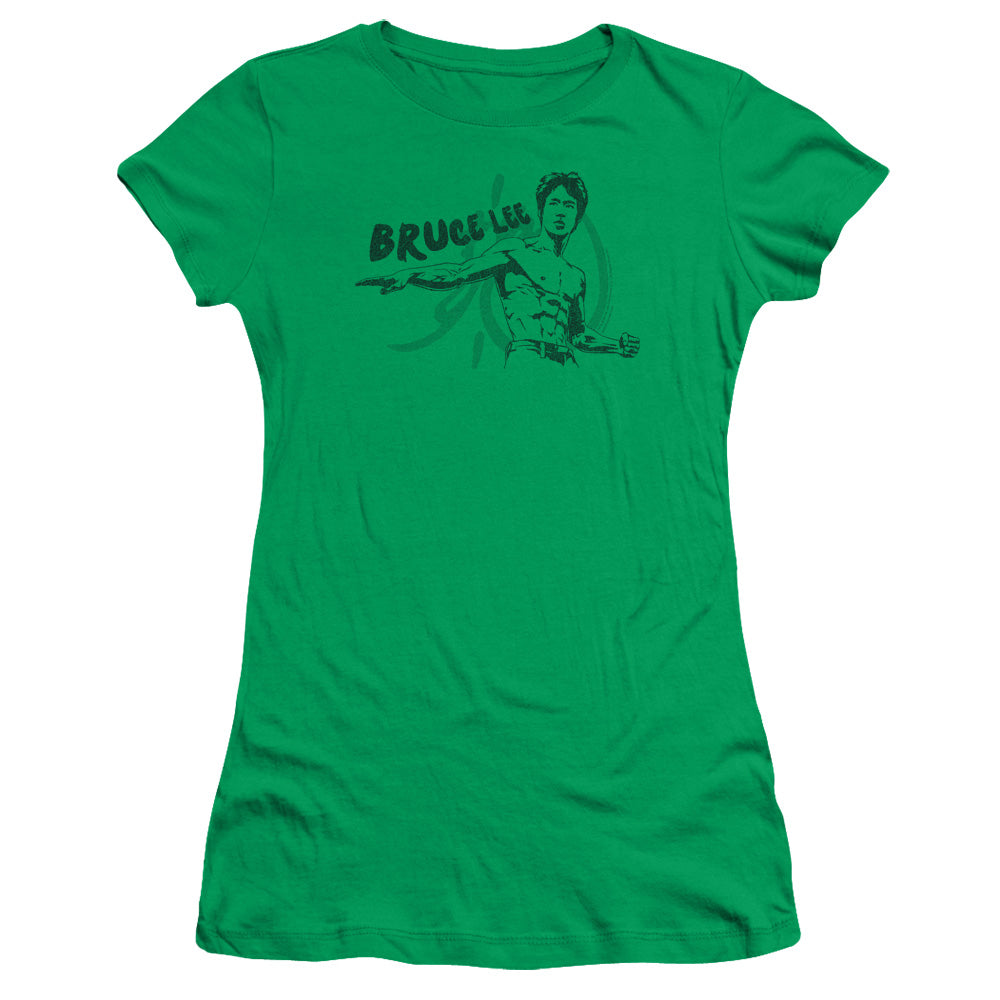 Bruce Lee Brush Lee Licensed Women's T-Shirt Juniors MD-LG