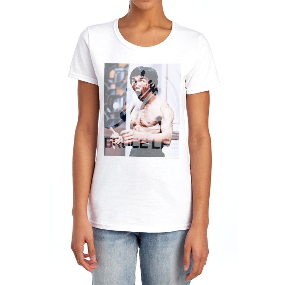 Bruce Lee Revving Up Licensed Women's T-Shirt Regular Fit SM-2X