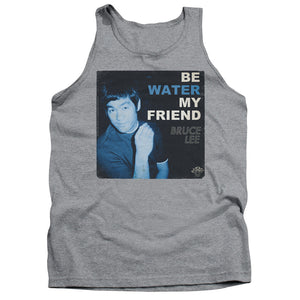 AN OFFCIALLY LICENSED BRUCE LEE WATER ADULT UNISEX TANK TOP ATHLETIC HEATHER