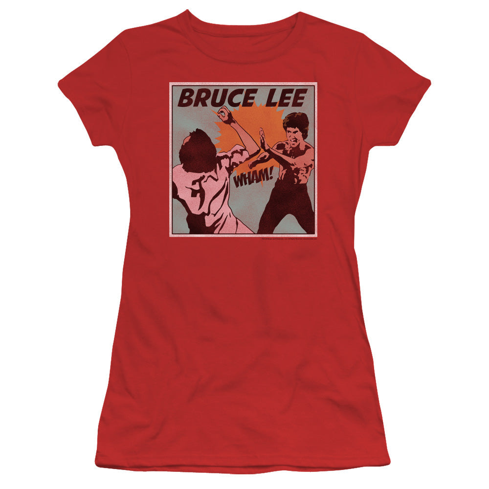 Bruce Lee Comic Panel Licensed Women's T-Shirt Juniors SM