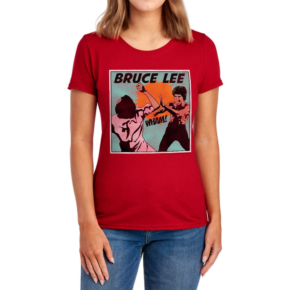Bruce Lee Comic Panel Licensed Women's T-Shirt Regular Fit SM-2X