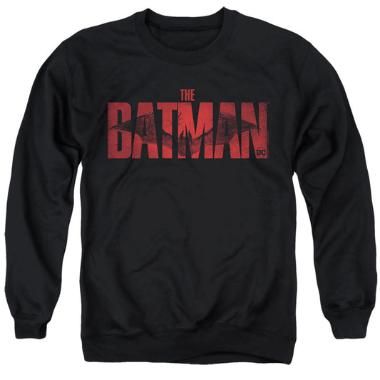 The Batman Crimson Drawn Bat Logo Licensed Adult Unisex Crewneck Sweatshirt