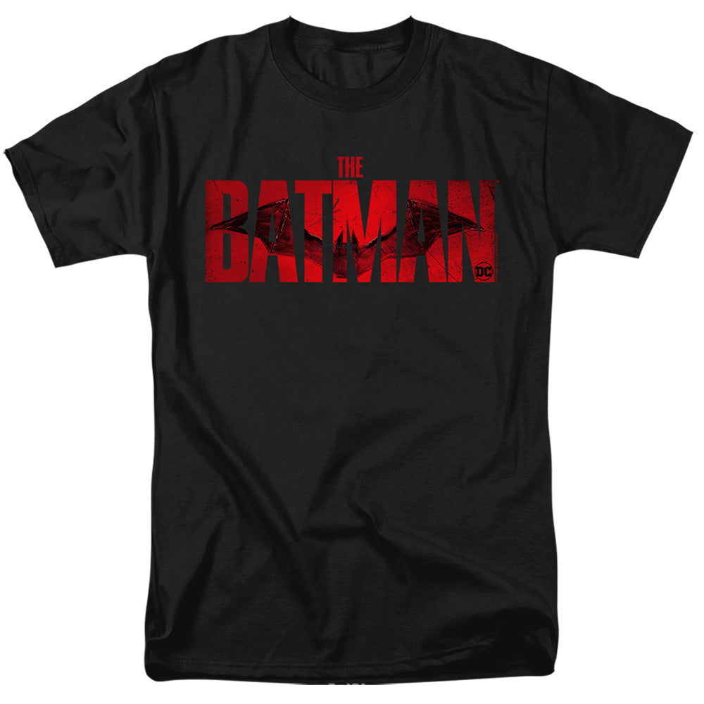 The Batman Crimson Drawn Bat Logo Licensed Adult Unisex T-Shirt Regular Fit Tee