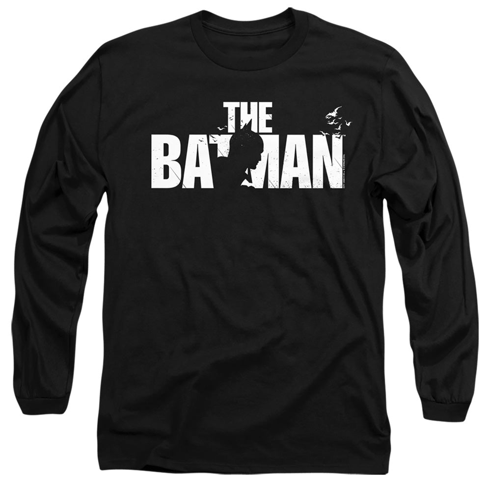 The Batman Silhouette Title Licensed Adult Unisex Long Sleeve T-Shirt SM-3X