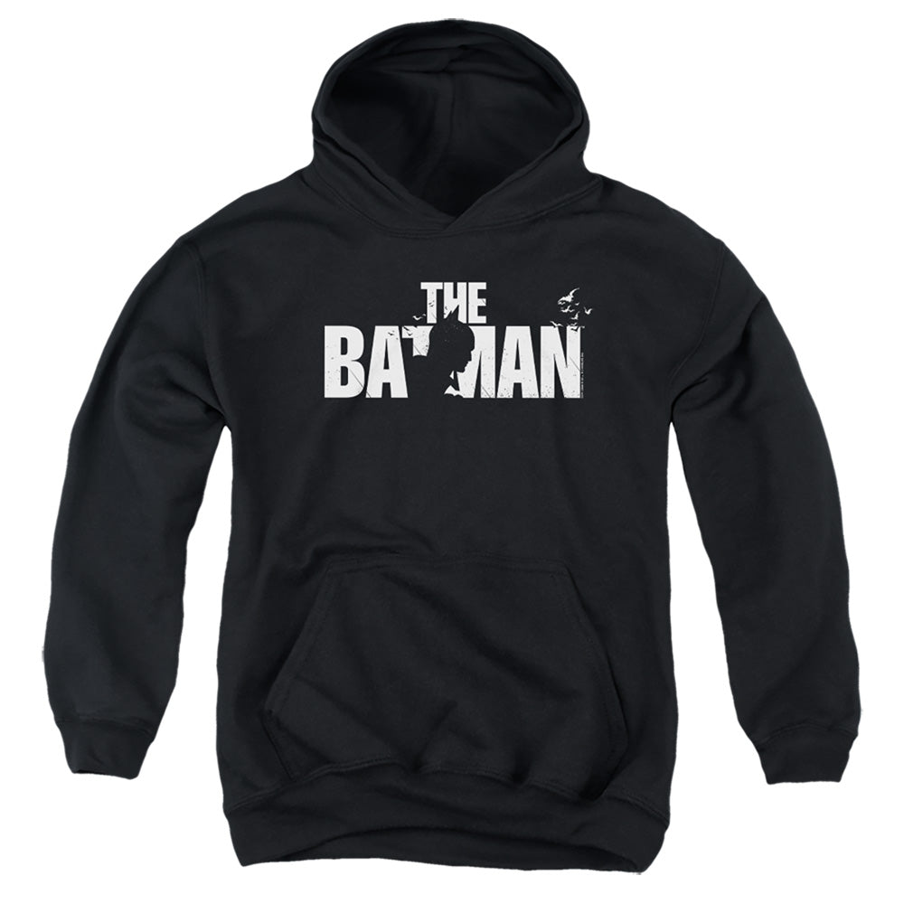 The Batman Silhouette Title Licensed Youth Hoodie (Ages 8-12) SM-XL