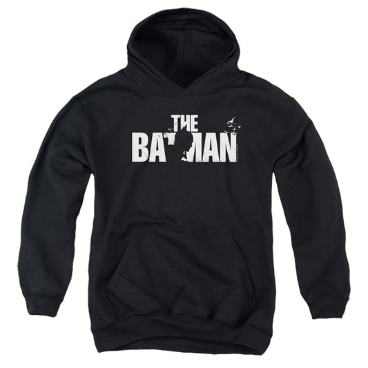 The Batman Silhouette Title Licensed Youth Hoodie (Ages 8-12) SM-XL