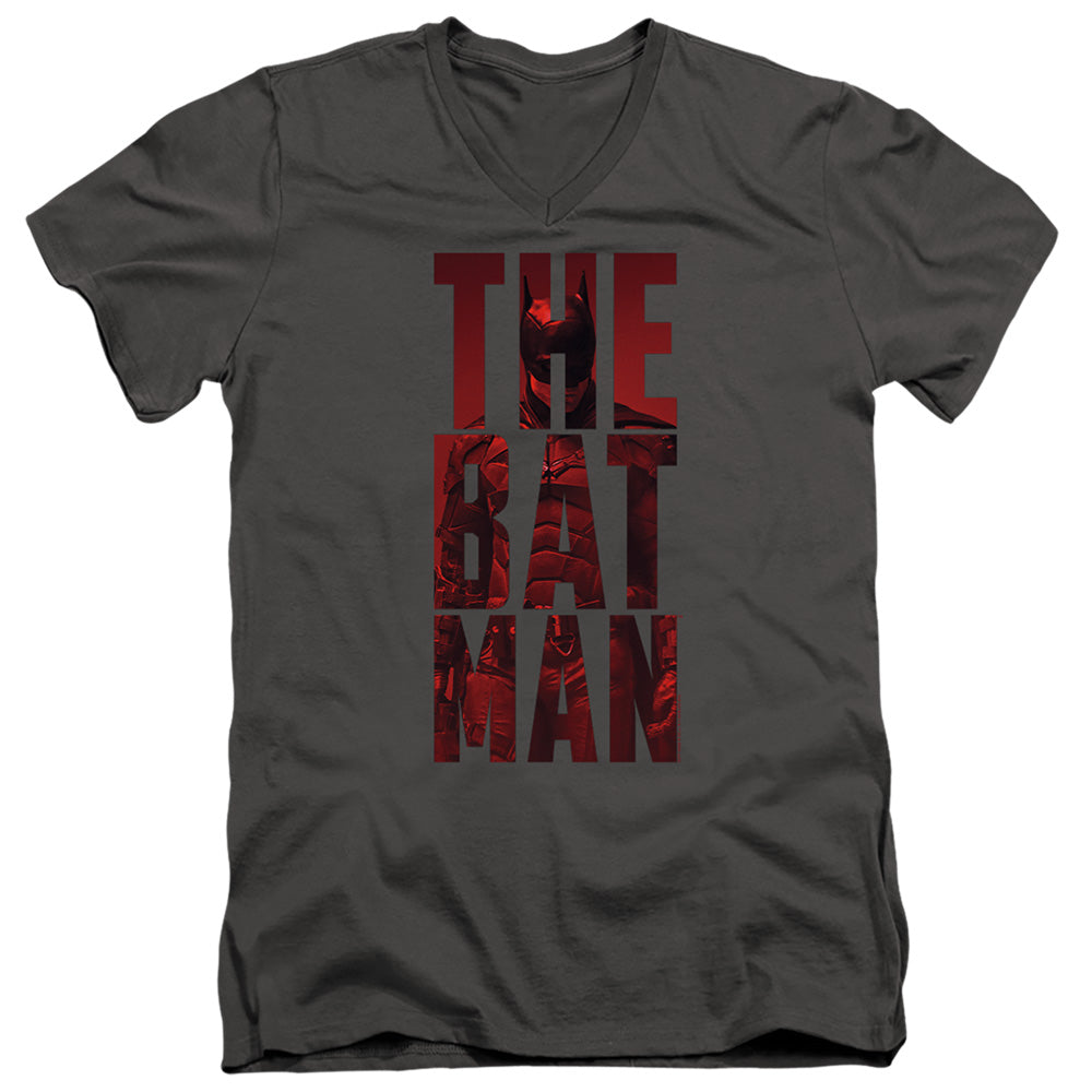 The Batman Crimson Crusader Licensed Adult Unisex T-Shirt V-Neck Tee SM-2X