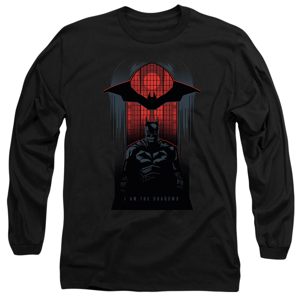 The Batman I Am The Shadows Licensed Adult Unisex Long Sleeve T-Shirt SM-3X