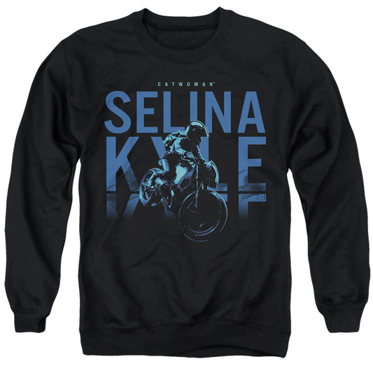 The Batman Selina Kyle Motorcycle Licensed Adult Unisex Crewneck Sweatshirt