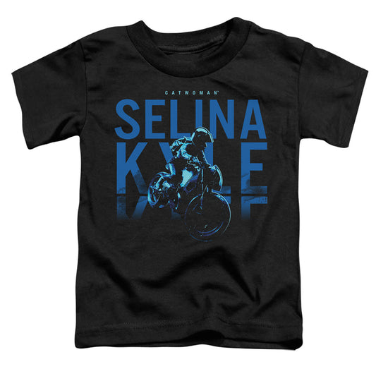 The Batman Selina Kyle Motorcycle Licensed Toddler T-Shirt SM-LG