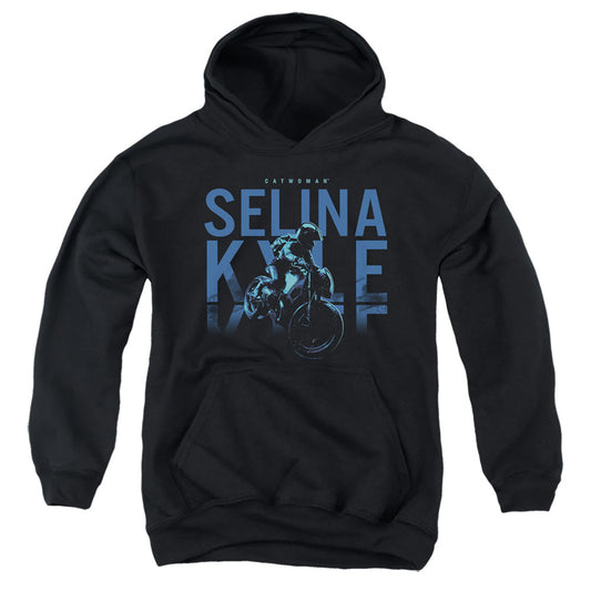 The Batman Selina Kyle Motorcycle Licensed Youth Hoodie (Ages 8-12) SM-XL