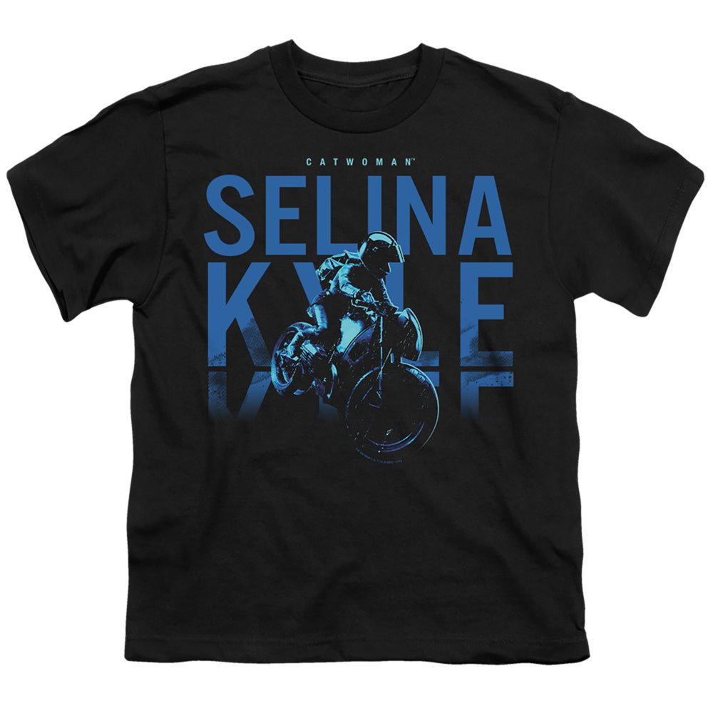The Batman Selina Kyle Motorcycle Licensed Kid's T-Shirt (Ages 4-7) SM-XL