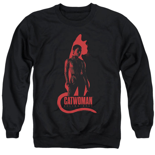 The Batman Selina Kyle Cat Silhouette Licensed Adult Unisex Crewneck Sweatshirt