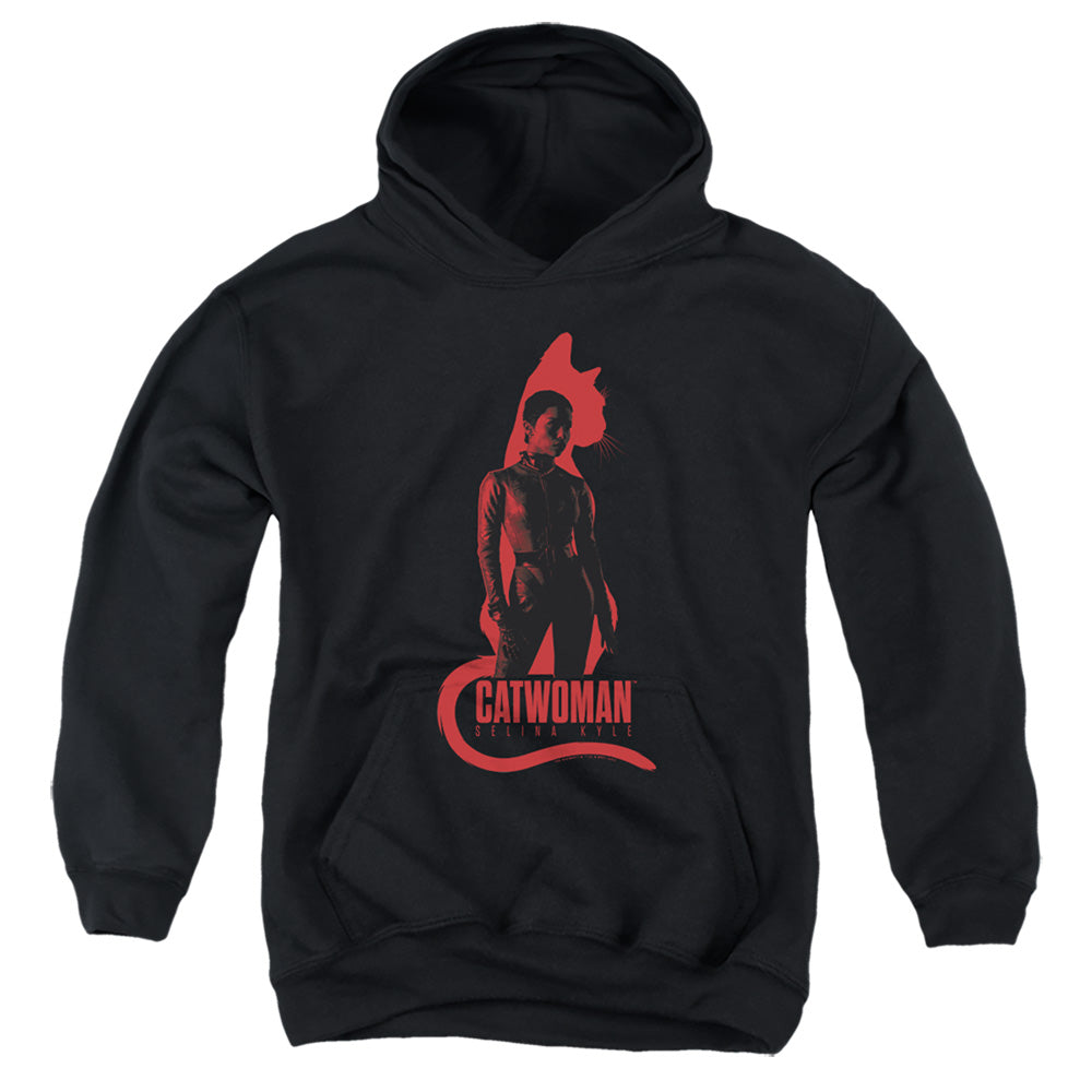 The Batman Selina Kyle Cat Silhouette Licensed Youth Hoodie (Ages 8-12) SM-XL