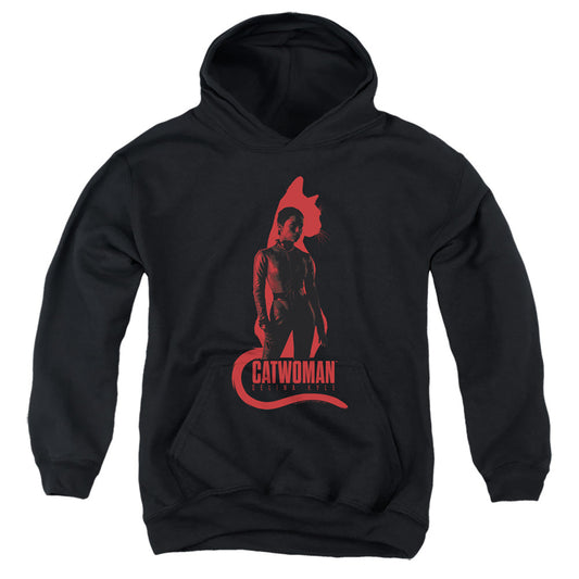 The Batman Selina Kyle Cat Silhouette Licensed Youth Hoodie (Ages 8-12) SM-XL