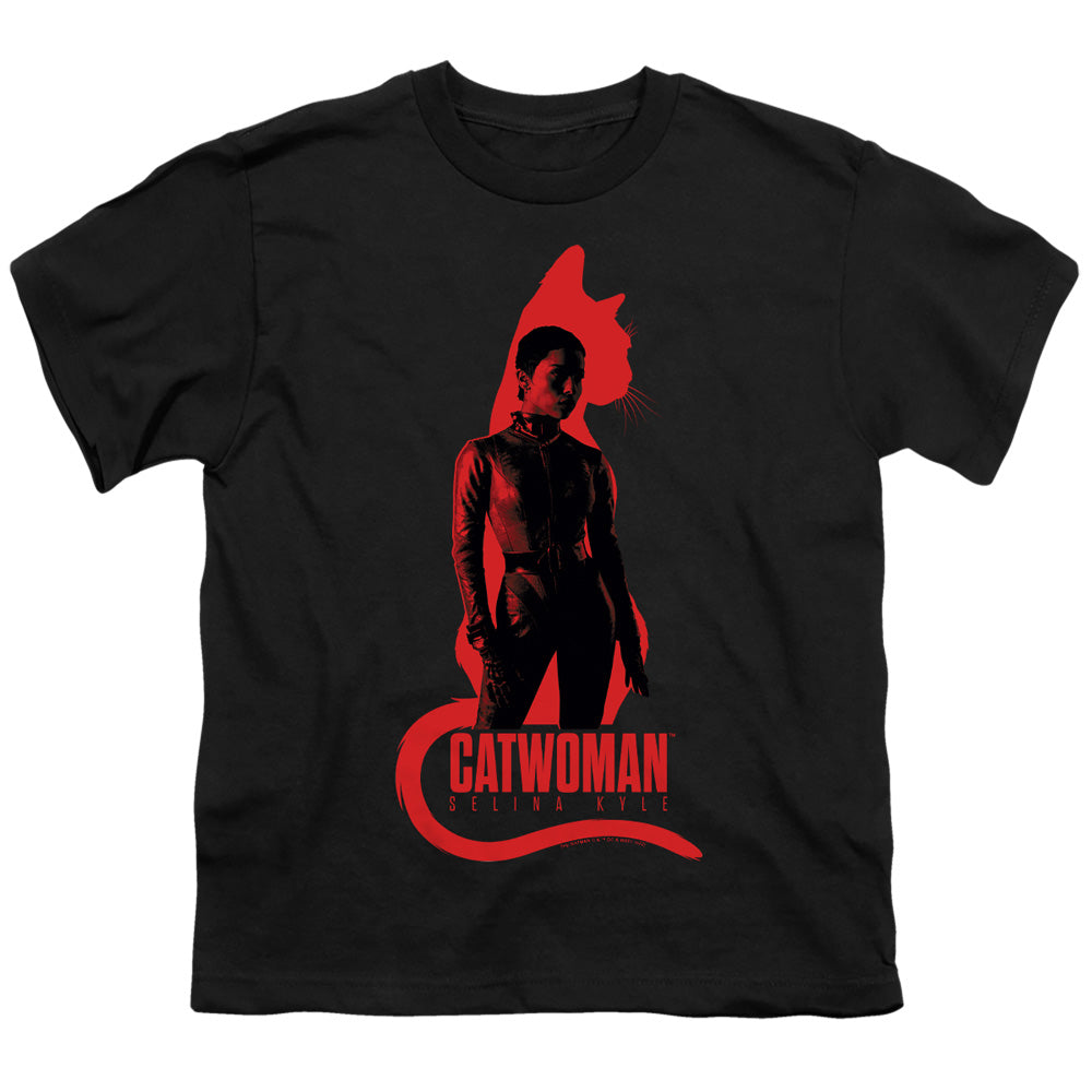 The Batman Selina Kyle Cat Silhouette Licensed Kid's T-Shirt (Ages 4-7) SM-XL