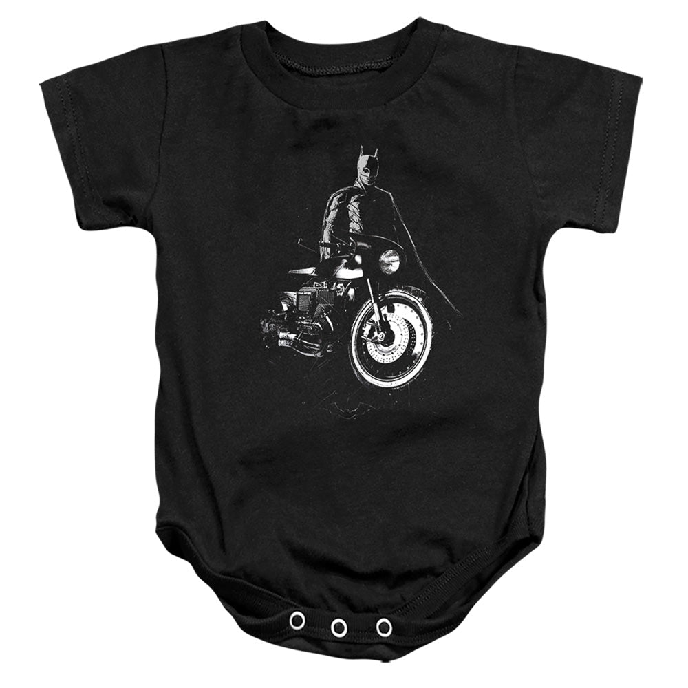 The Batman And His Motorcycle Licensed Baby Bodysuit SM-XL