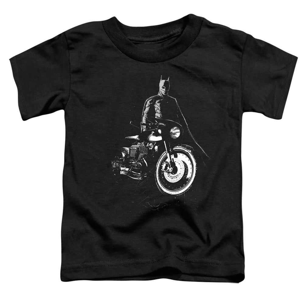 The Batman And His Motorcycle Licensed Toddler T-Shirt SM-LG