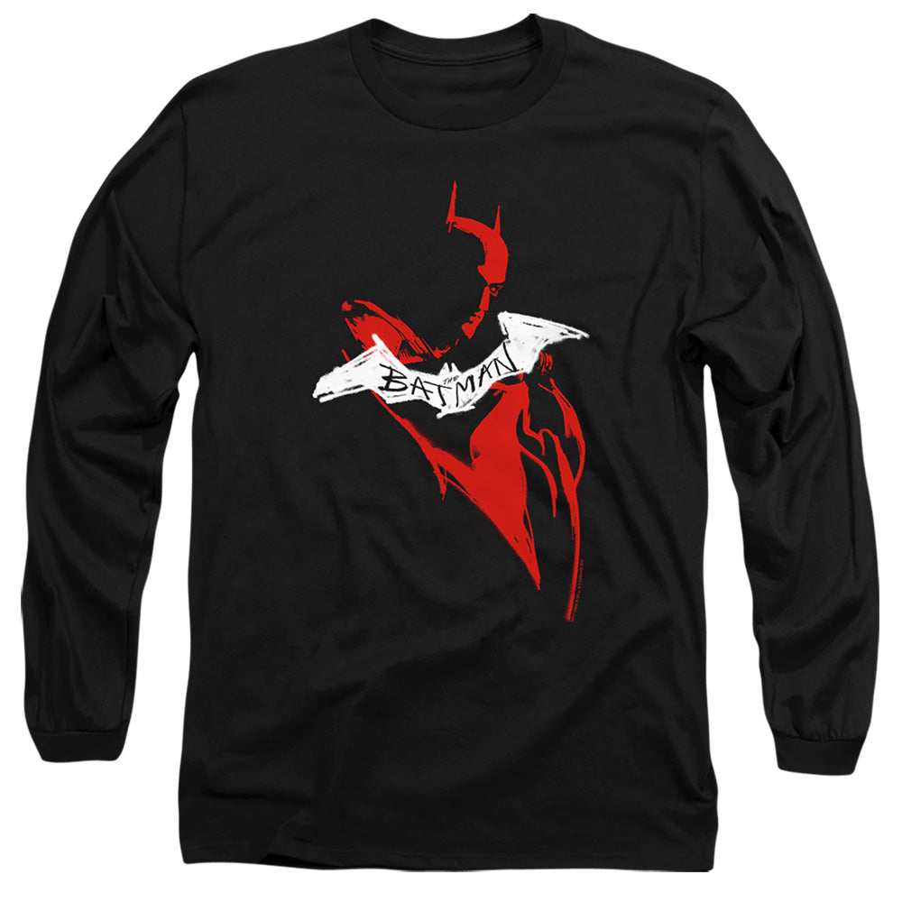 The Batman Hand Drawn Silhouette Licensed Adult Unisex Long Sleeve T-Shirt SM-3X