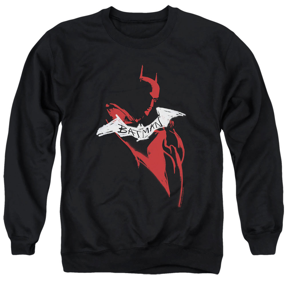 The Batman Hand Drawn Silhouette Licensed Adult Unisex Crewneck Sweatshirt SM-3X