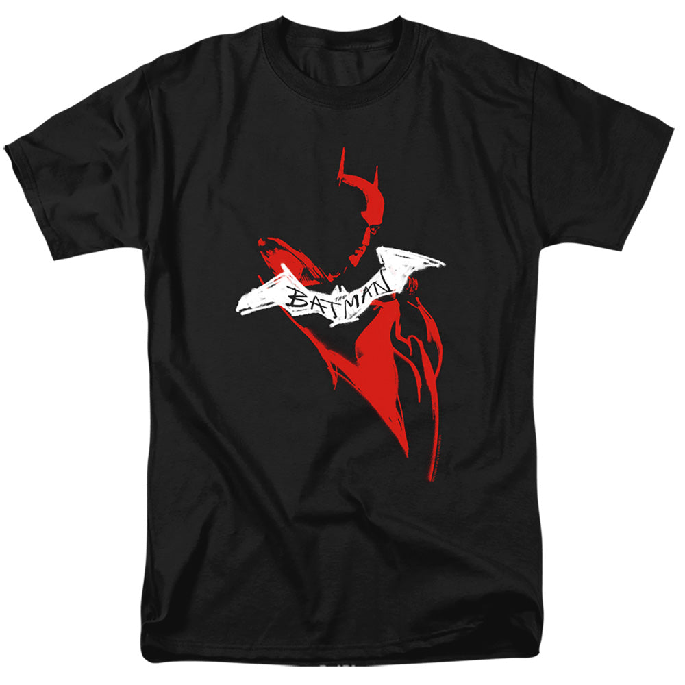 The Batman Hand Drawn Silhouette Licensed Adult Unisex T-Shirt Regular Fit Tee
