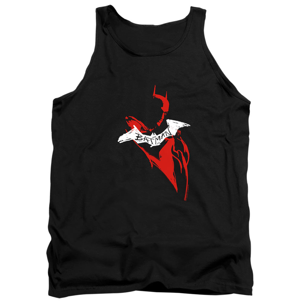 The Batman Hand Drawn Silhouette Licensed Adult Unisex Tank Top SM-2X