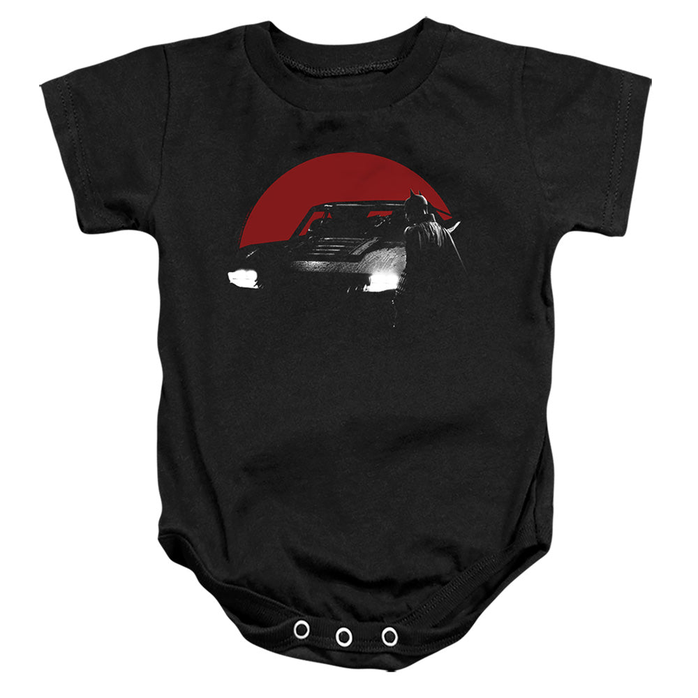 The Batman Red Moon And Batmobile Licensed Baby Bodysuit SM-XL