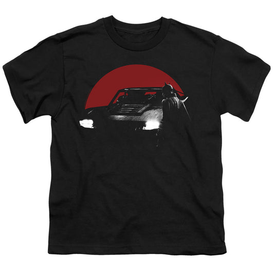 The Batman Red Moon And Batmobile Licensed Kid's T-Shirt (Ages 4-7) SM-XL