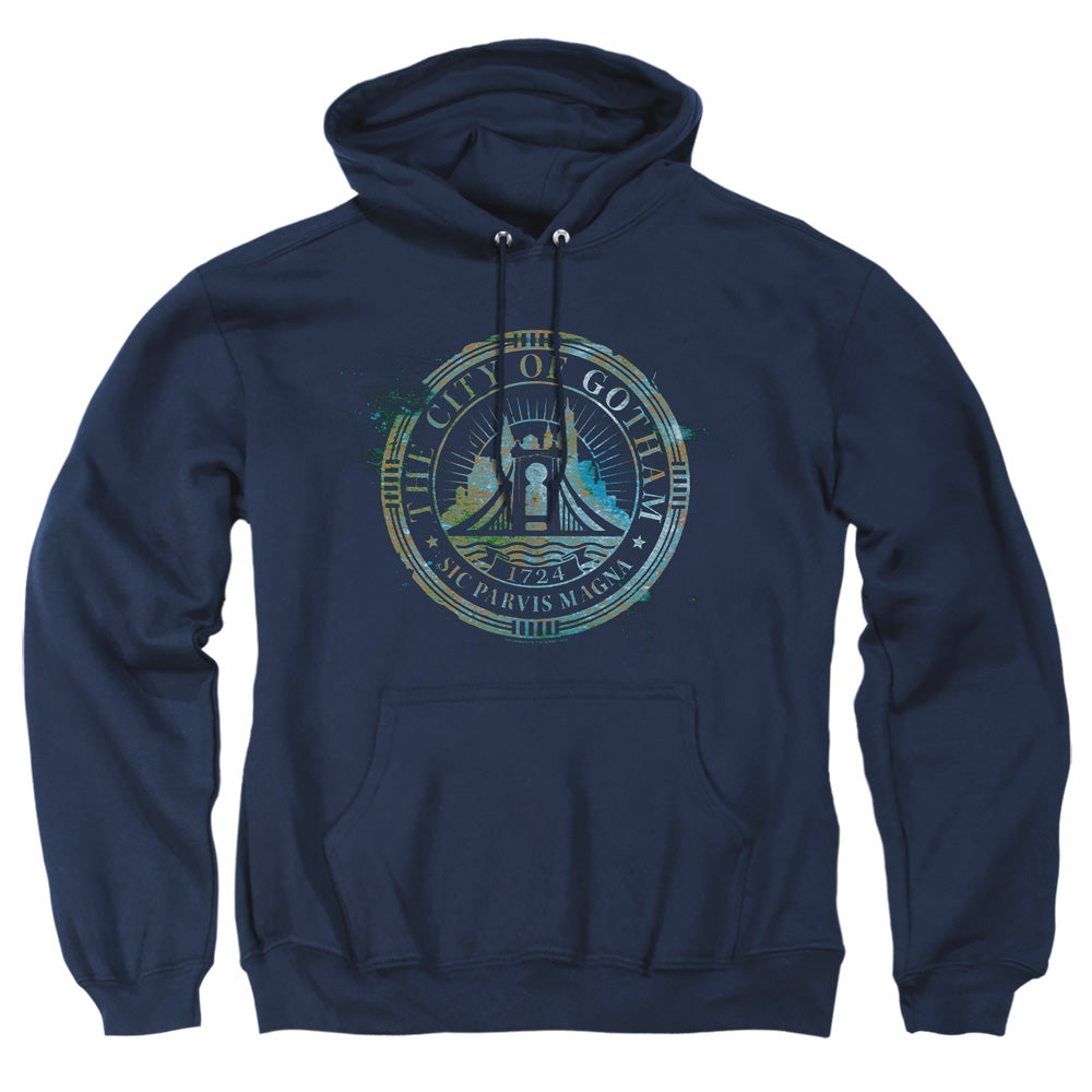 The Batman City Of Gotham Licensed Adult Unisex Hoodie Pullover SM-3X