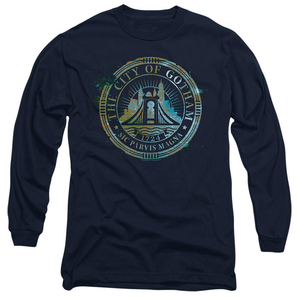 The Batman City Of Gotham Licensed Adult Unisex Long Sleeve T-Shirt SM-3X
