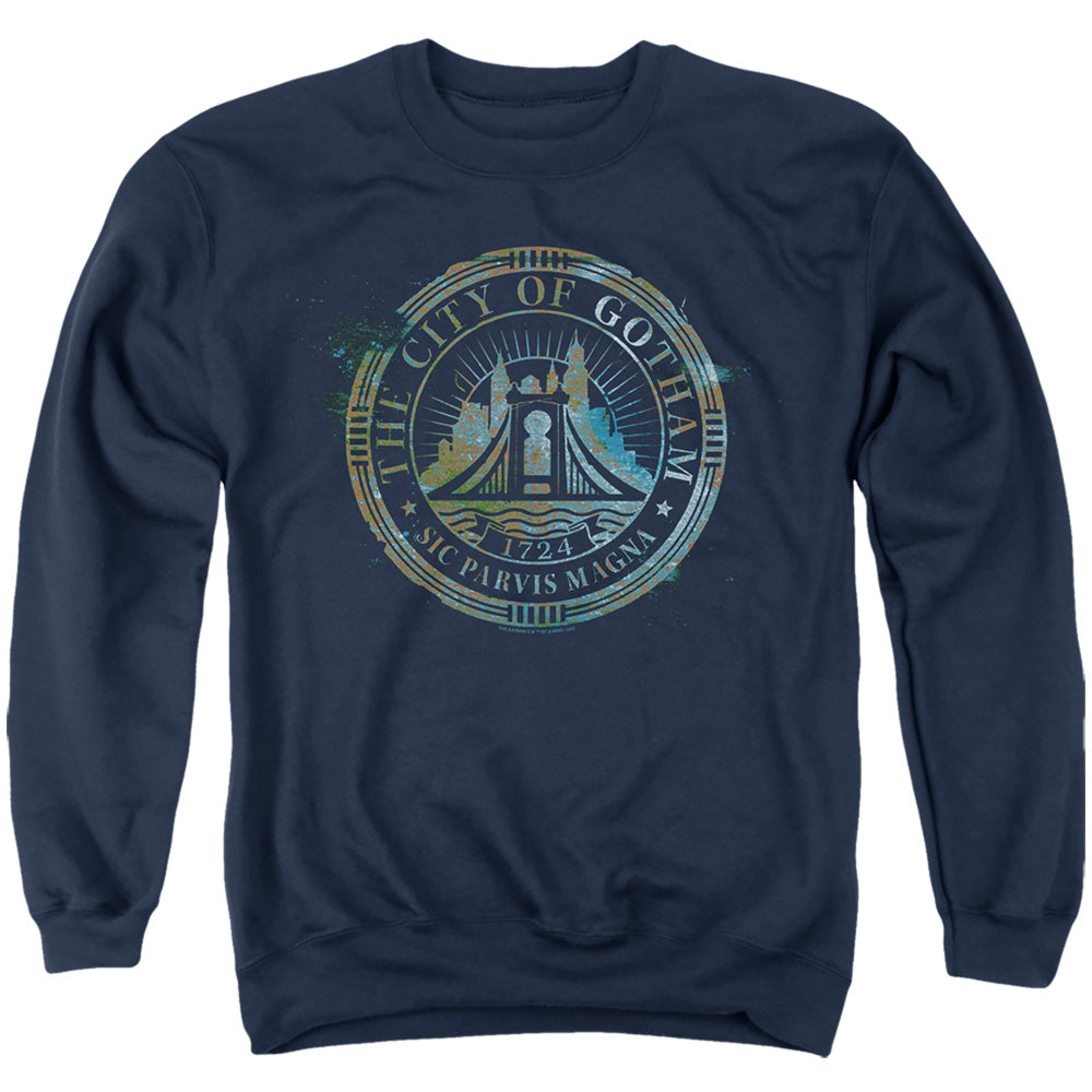 The Batman City Of Gotham Licensed Adult Unisex Crewneck Sweatshirt SM-3X