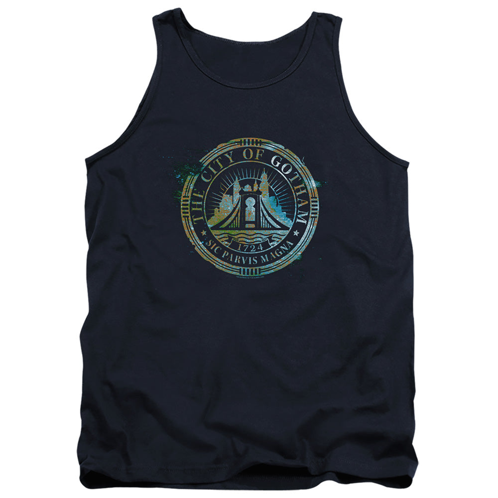 The Batman City Of Gotham Licensed Adult Unisex Tank Top SM-2X