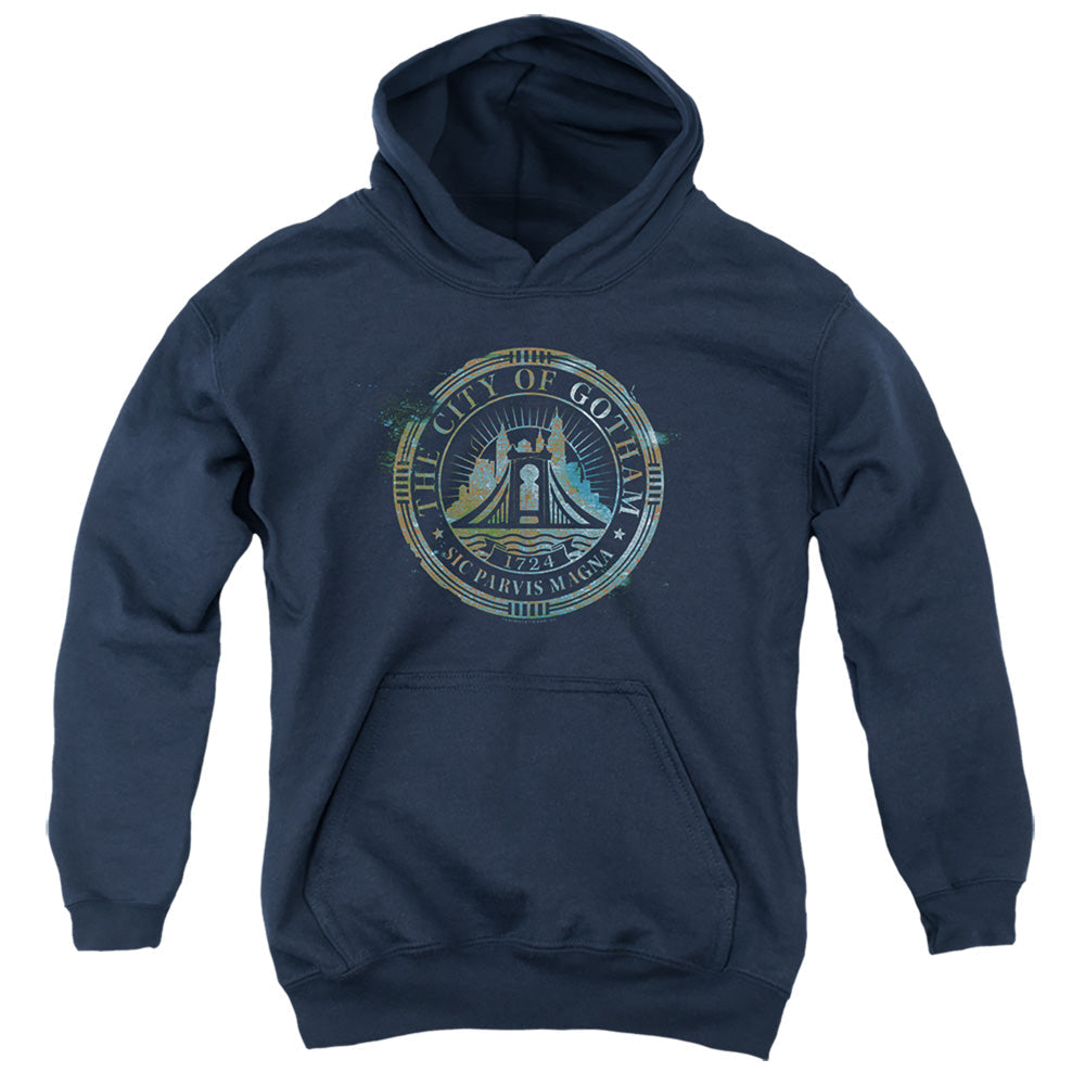 The Batman City Of Gotham Licensed Youth Hoodie (Ages 8-12) SM-XL